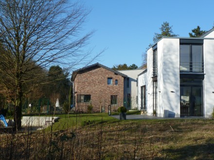 Garten mit integrierter Rigole